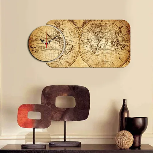 Ceas de perete, YMS-43, Dimensiune: 68 x 32 cm, Multicolor