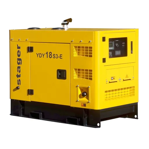 Generator insonorizat 18kVA, 23A, 1500rpm, trifazat, diesel, Stager YDY18S3-E