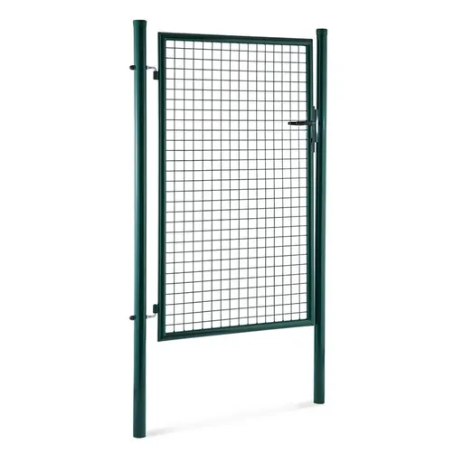 Waldbeck Duraporta 2010 Poartă de grădină, poartă cu grilaj, înălțime 1,95 m, lacăt din oțel, verde.