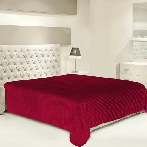Cuvertură de pat Matex Diuna burgundy , 170 x 210cm, vișiniu