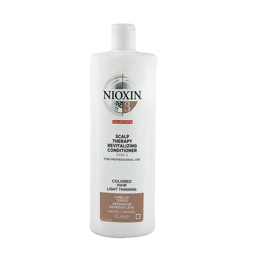 Nioxin Balsam revitalizant pentru părul vopsit și subțire 3D System 3 Color Safe (Scalp Therapy Revitalizing Conditioner) 1000 ml