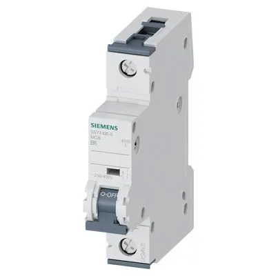 Siguranta automata 1P 6A, curba B, 10kA Siemens 5SY4106-6