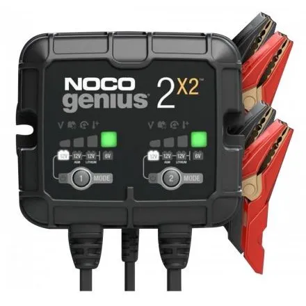 Redresor acumulatori 6V 12V 2A, incarca 2 acumulatori, NocoGenius 2x2