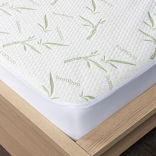 Protecție impermeabilă pentru saltea 4Home Bamboo cu bordură, 200 x 200 cm + 30 cm, 200 x 200 cm
