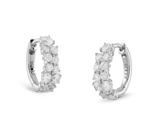 Guess Cercei rotunzi de lux cu zirconiu cubic Jardin JSBE04488JWRHT/U