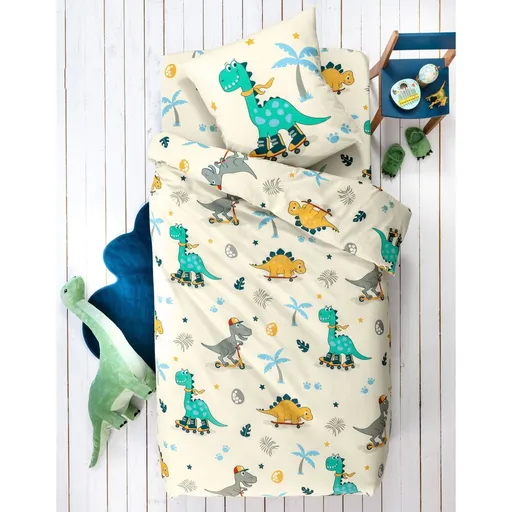 Lenjerie de pat pentru copii Dino