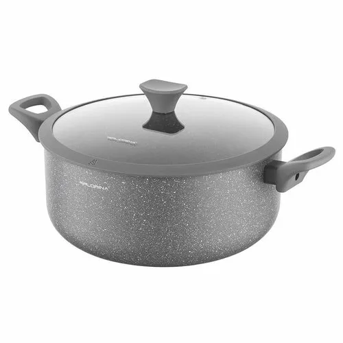 Florina Oală din aluminiu cu capac de MateuszGessler, 28 cm, 6,9 l, diam. 28 cm