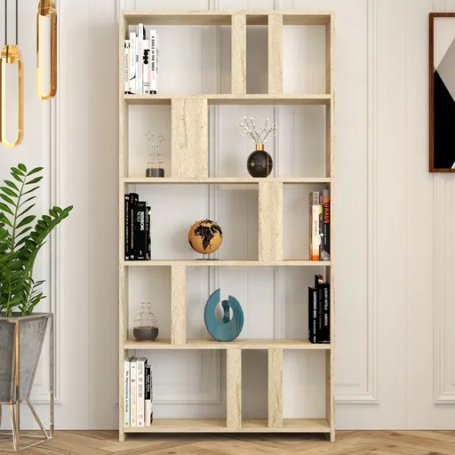 Corp biblioteca, Hanah Home, Lima, 90x180x20 cm, Travertin