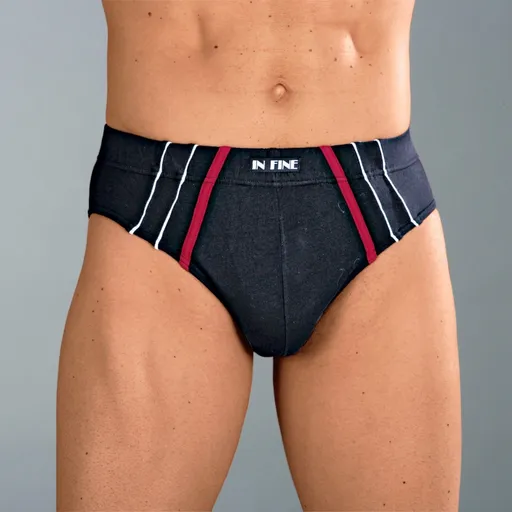 Set de 6 chiloți cu talie contrastantă