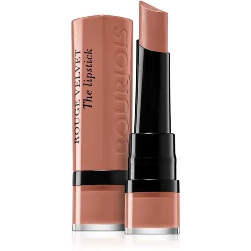 Bourjois Rouge Velvet The Lipstick ruj mat culoare 01 Hey Nude! 2,4 g