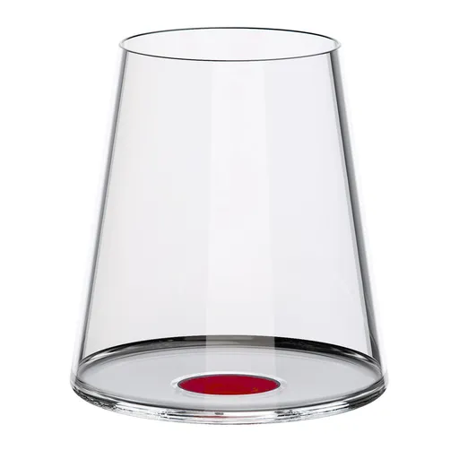 Set 2 pahare de cristal Trebonn SplitGlass 2025111, 450 ml, Ø9.2x10.5 cm, Posibilitate atasare picior, Rosu