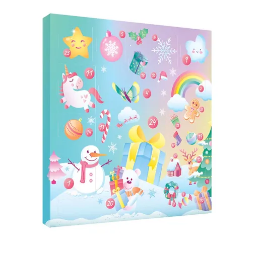 Troli Calendar de advent pentru copii cu bijuterii și accesorii