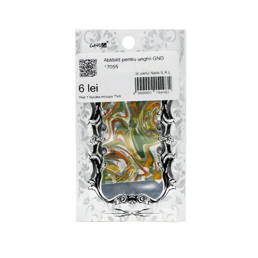 Abtibild decor unghii, GND 087, mode sticla sparta