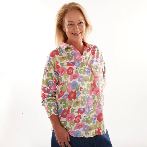 Cămașă supradimensionată cu imprimeu