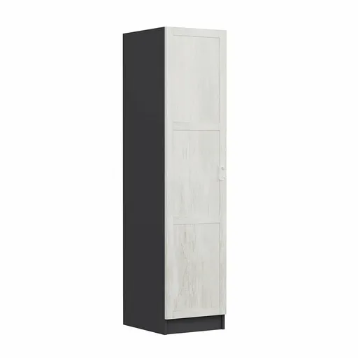 Dulap pentru haine, Hanah Home, Minar Kale, 45x190x52 cm, Alb / Antracit