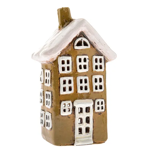 Sfeșnic ceramic pentru lumânări Căsuță, 20 cm, 20 CM