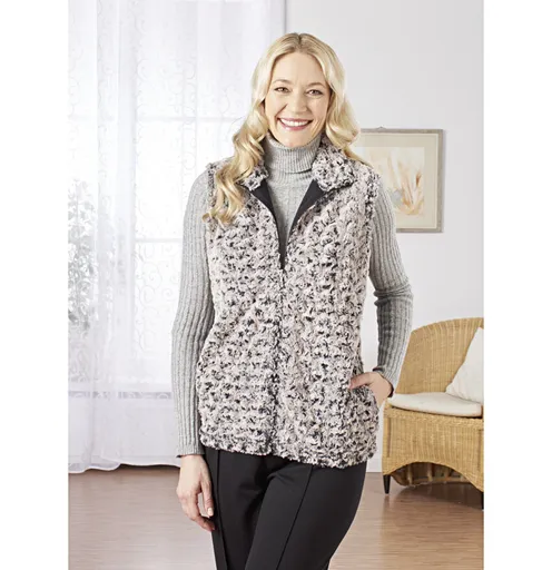 Vesta din blană falsă