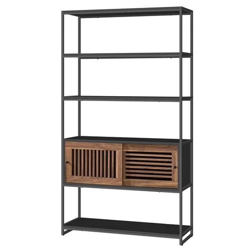 Raft E1121 BK, metal, negru