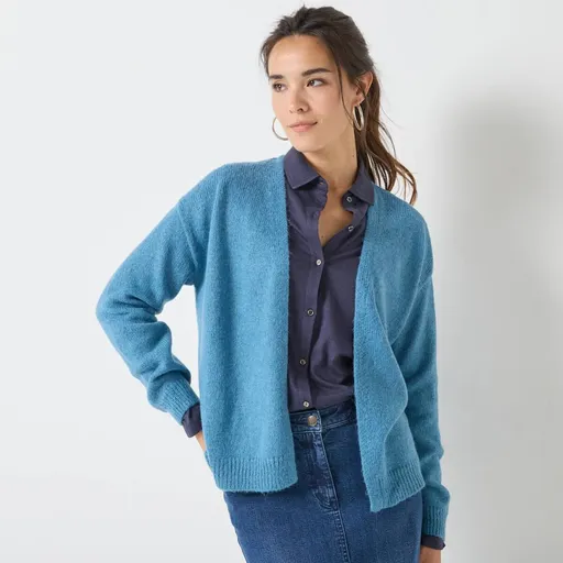 Cardigan cu mohair și amestec de lână