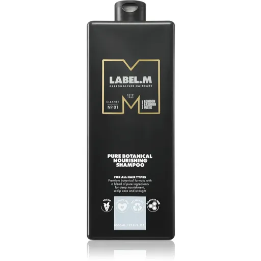 label.m Botanical Nourishing Shampoo șampon intens hrănitor pentru toate tipurile de păr 1000 ml