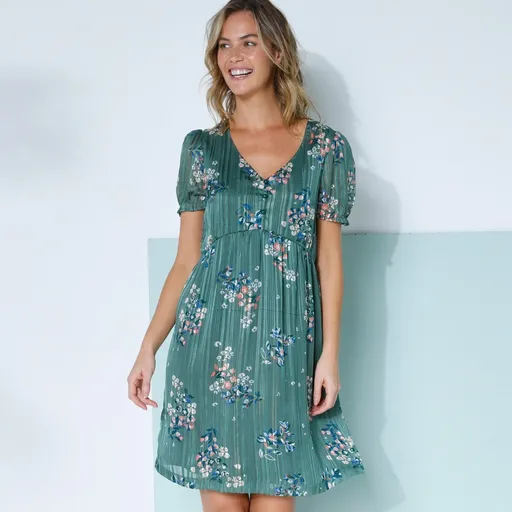 Rochie scurtă cu imprimeu floral