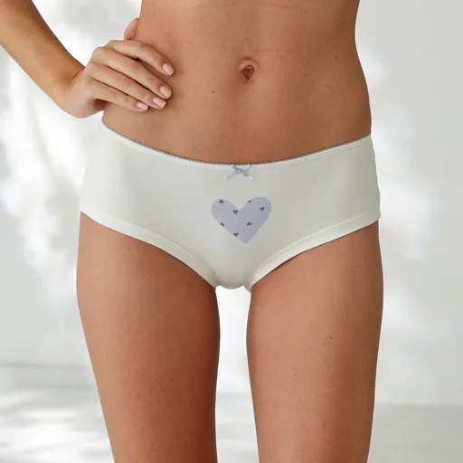 Set de 4 pantaloni scurți cu imprimeu cu inimioare