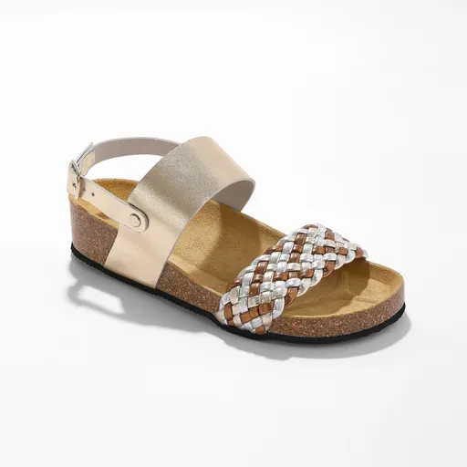 Sandale din piele cu talpă de plută