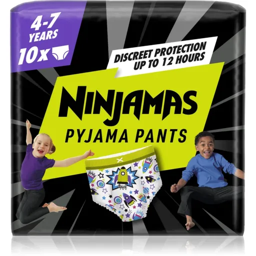 Pampers Ninjamas Pyjama Pants scutece tip chiloțel de noapte 17-30 kg Spaceships 10 buc