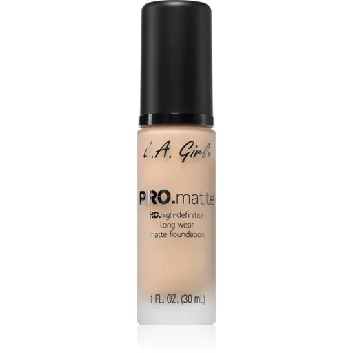 L.A. Girl Cosmetics PRO. Matte HD machiaj persistent cu efect matifiant culoare Beige 30 ml