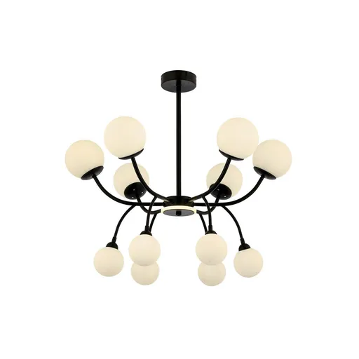 Lustra, Opviq, 301AUR1337, Metal, Negru / Crem