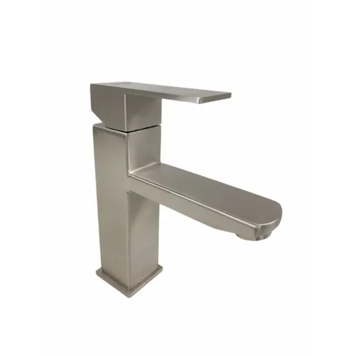 Baterie lavoar Mixxus KUB-001 din Otel Inoxidabil, Monocomanda, Racorduri Incluse