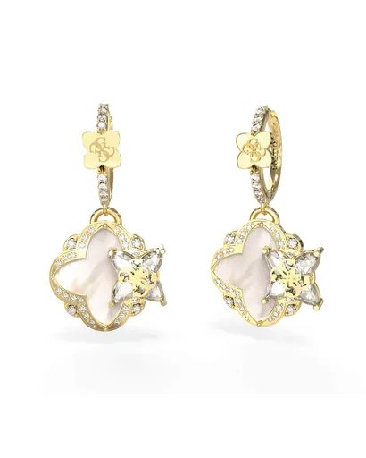 Guess Cercei uimitori placați cu aur cu pandantive Wild Flower JUBE05583JWYGT/U