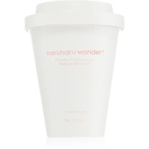 Haruharu Wonder Centella 5% Niacinamide Radiance Gel Cream gel crema deschisa pentru uniformizarea nuantei tenului 90 g