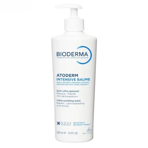 Bioderma Balsam facial și corporal extrem de calmant Atoderm Intensive Baume (Ultra-Soothing Balm) 500 ml