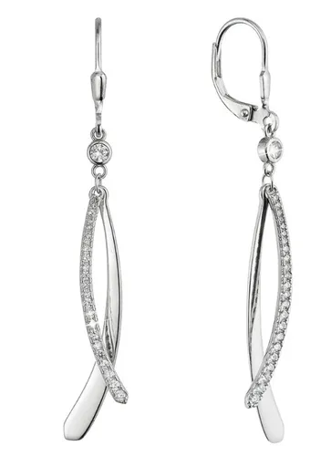 Evolution Group - Pavona Cercei lungi eleganți cu zircon 11540.1