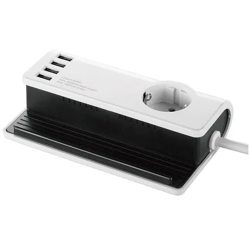 Bloc multipriza cu suport pentru tableta/smartphone Strohm SM-0433H