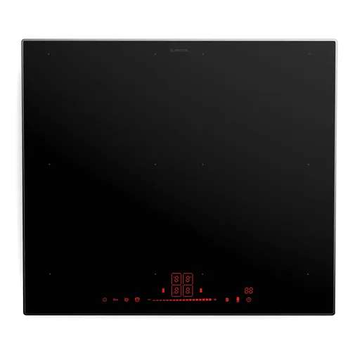 Klarstein Plită de gătit cu inducție NanoGlow, 4 plite, zone flexibile, booster, nanocoat