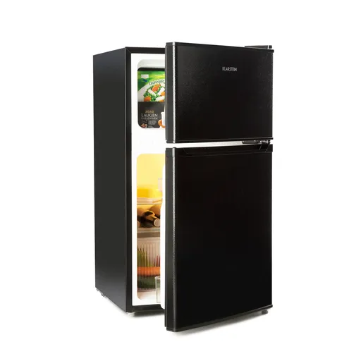 Klarstein Big Daddy Cool, frigider cu congelator, 61/26 litri, 40 dB, F, negru