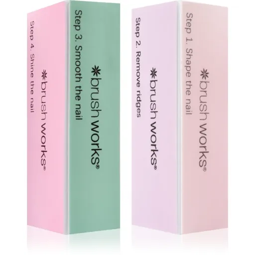 Brushworks Pastel Buffing Blocks bloc de lustruire pentru unghii
