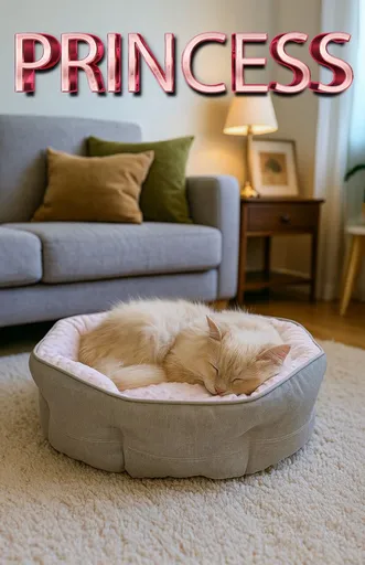 Pat pentru animale de companie, Paws & Whiskers, Princess M, Material exterior: 100% poliester, Roz