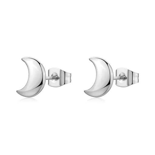 S'Agapõ Cercei de lux din oțel in formă de semilună CLICK SCK298