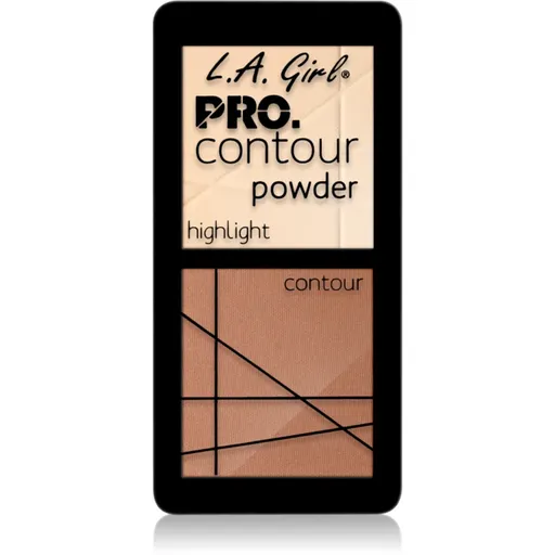 L.A. Girl Cosmetics PRO. Contour Powder Patela pentru conturul fetei culoare Light 5.6 g