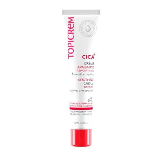 Topicrem Cremă restaurativă pentru pielea iritată CICA (Soothing Cream) 40 ml