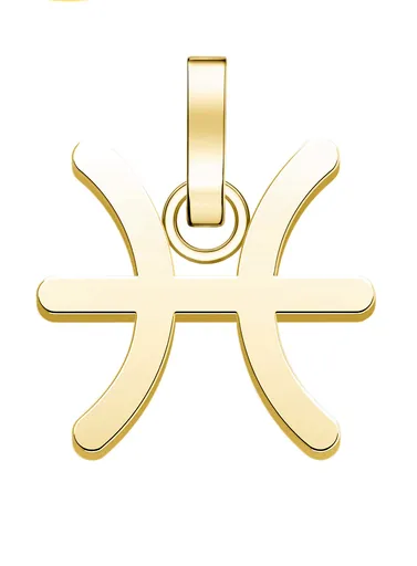 Rosefield Pandantiv placat cu aur Pești The Pendant PE-Gold-Pisces-S