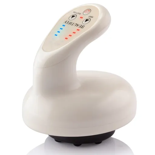 Aparat pentru masaj Beautifly B-Modello BODY, 24W, 6 trepte de terapie termica, Lumina rosie 50°C, Detoxifiere limfatica, Masaj dermatologic, Fara fir