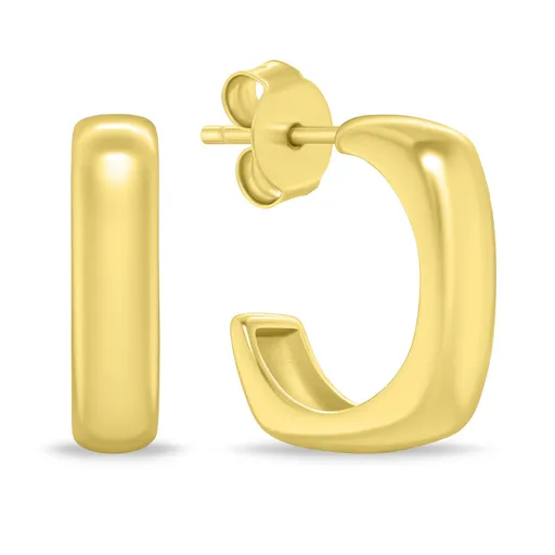 Brilio Silver Cercei pătrați placați cu aur EA1152Y