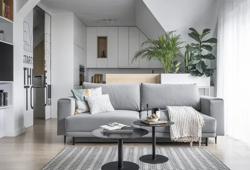 Canapea extensibila 4 locuri ELTAP, SO-DAL-04VE, Dalia, 248x84x95 cm, lemn/poliester, gri deschis