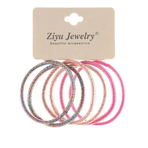 Elastic roz 6 set Oranjollie x79