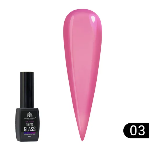 Oja semipermanenta cu efect de vitraliu Global Fashion 8ml, Tinted Glass 03