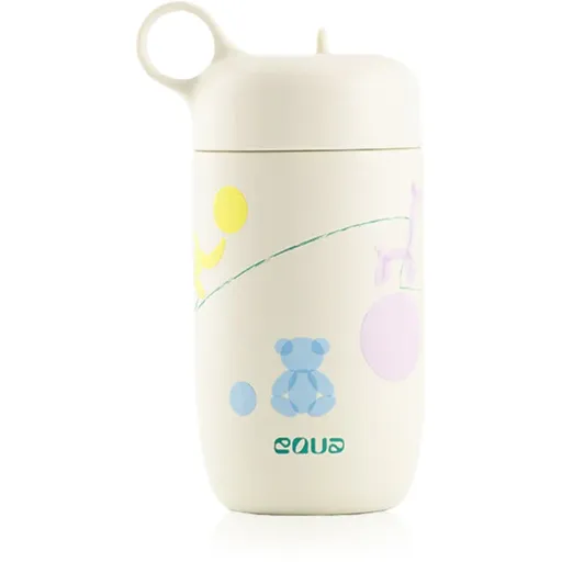 Equa Kids sticlă inoxidabilă pentru apă pentru copii Bounce Yard 400 ml